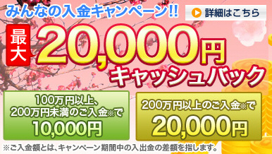 パンタレイ証券 みんなの入金キャンペーン 1万円 2万円