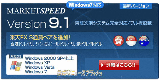 マーケットスピード MarketSpeed Windows7 64ビット版 対応